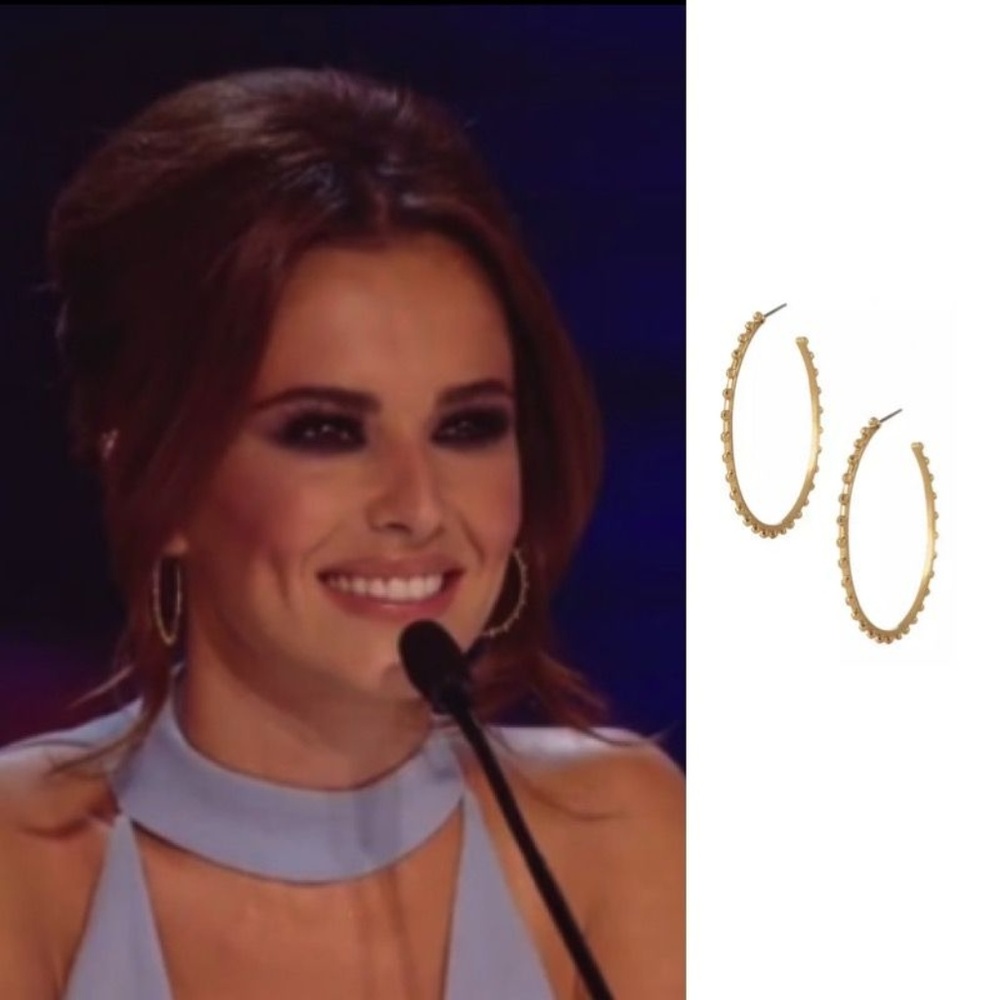 :: Stella & Dot Retired [GOLD] Isadora Hoops - Picture 3 of 11